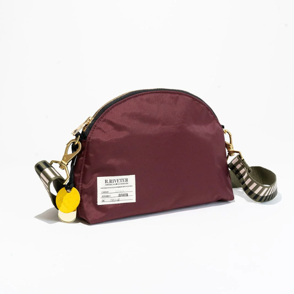 Hopper Wine Nylon + Geo Webbed Strap {clearance}
