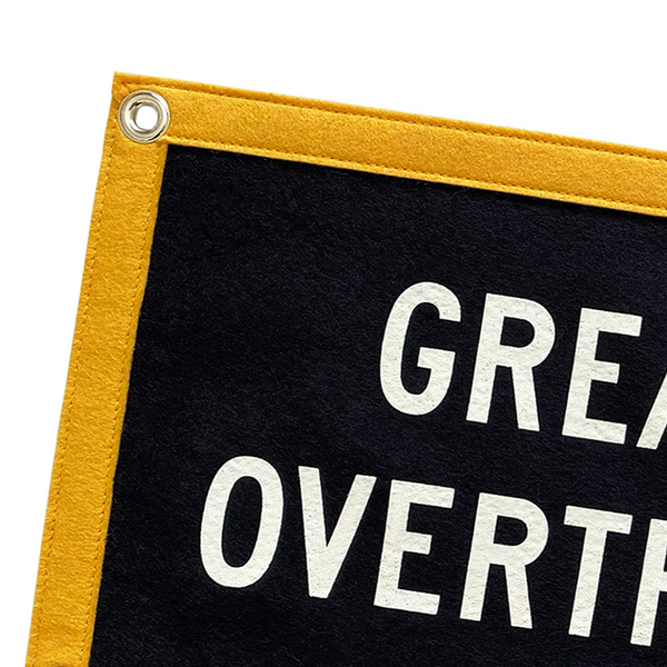 Great Minds Overthink Alike Camp Flag