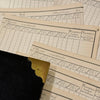 Original 1850s Blank French Ledger Pages Bundles Set/5