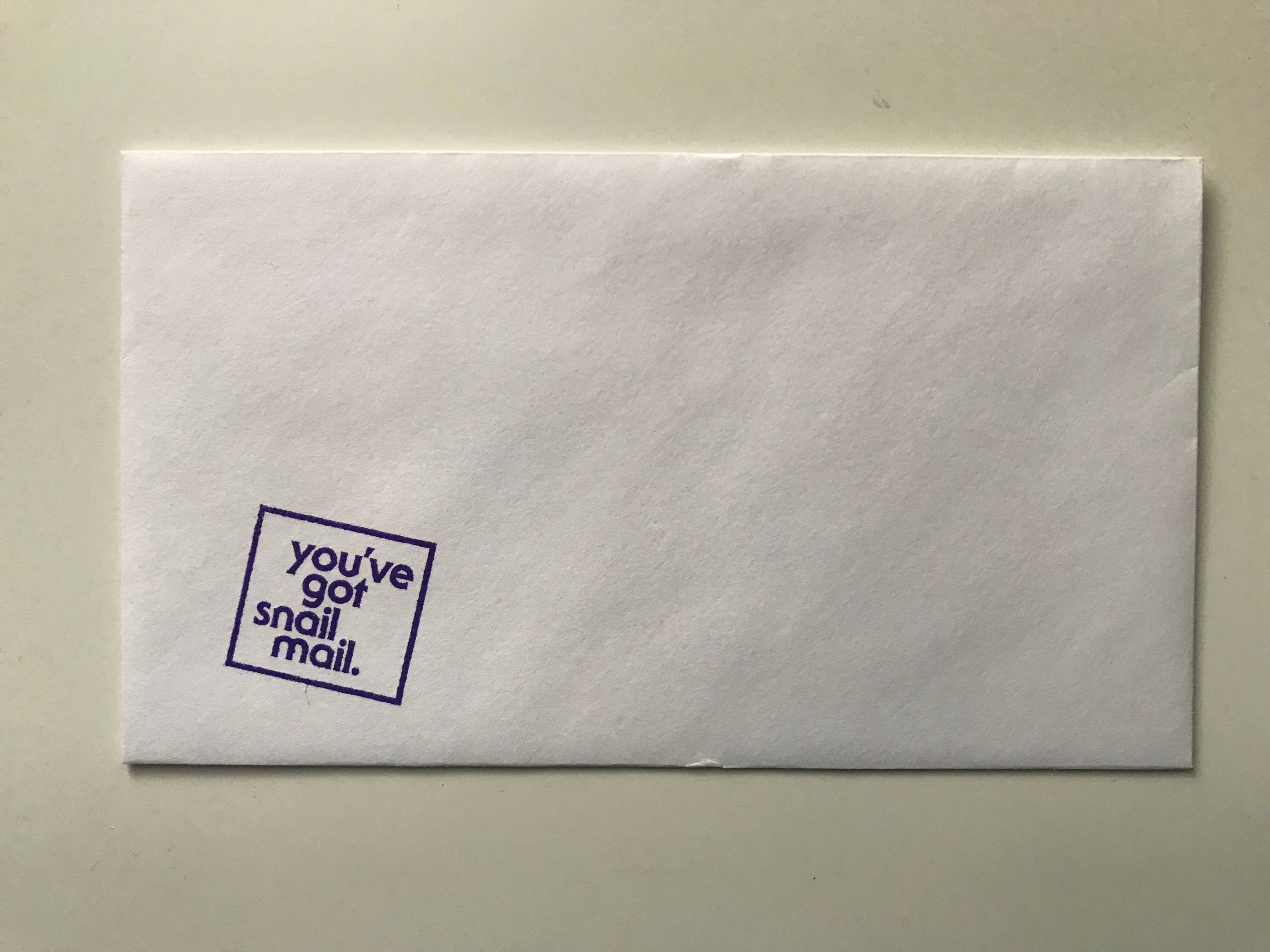 You've Got Snail Mail Wooden Handle Rubber Stamp