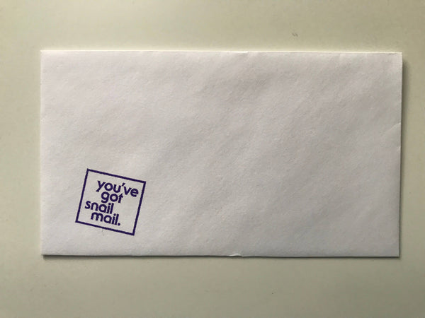 You've Got Snail Mail Wooden Handle Rubber Stamp