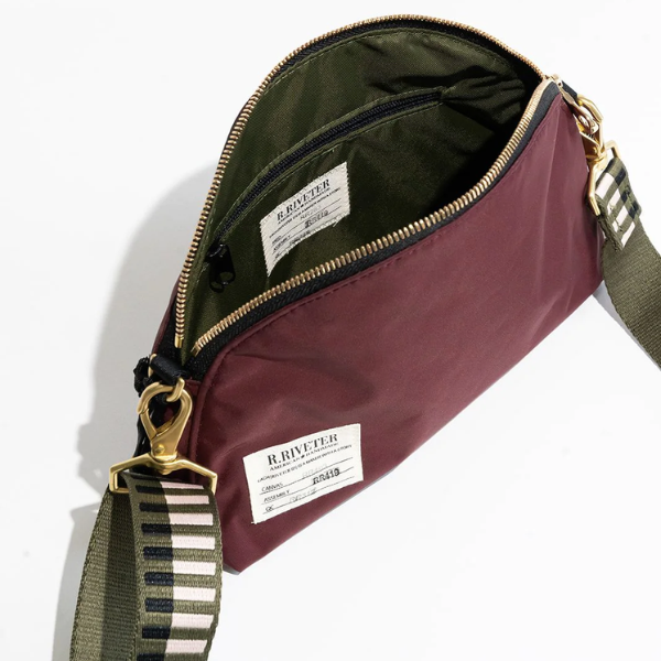 Hopper Wine Nylon + Geo Webbed Strap {clearance}