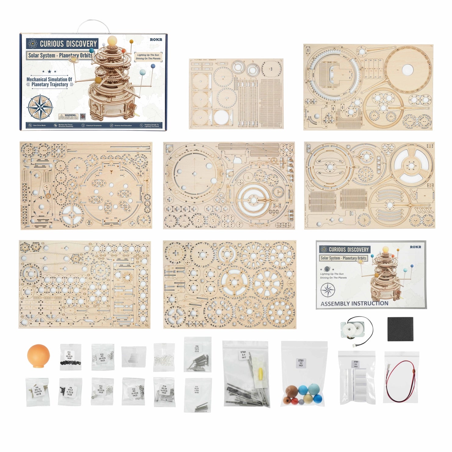 Orrery Mechanical Wooden Puzzle