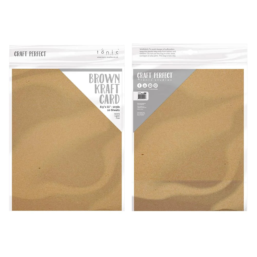 Kraft Cardstock | 8.5x11 {10/pk}