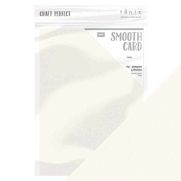 Ivory Smooth Cardstock | A4 {5/pk}