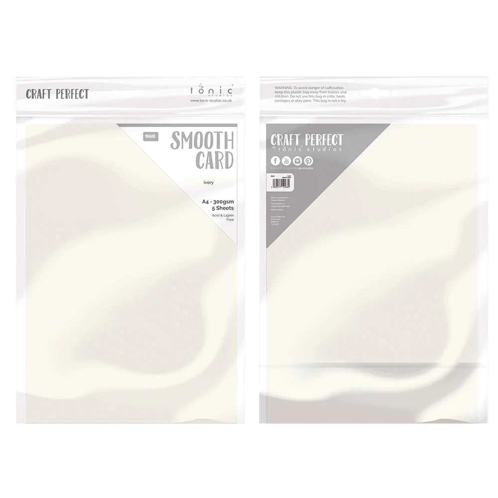 Ivory Smooth Cardstock | A4 {5/pk}
