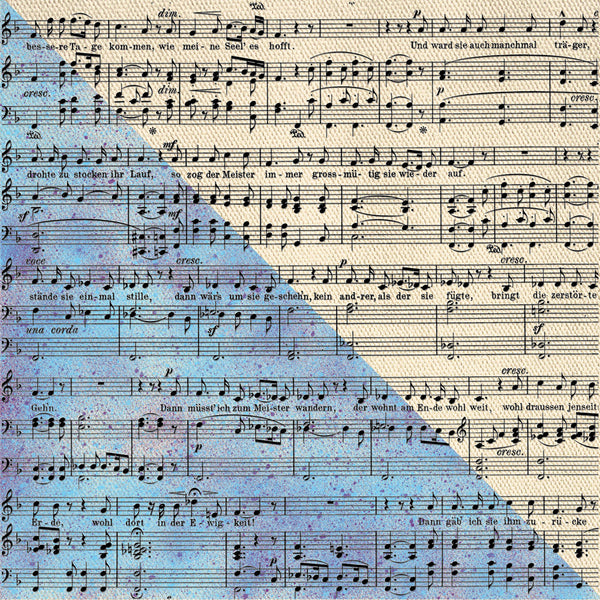 Music Notes Resist Canvas | Finnabair
