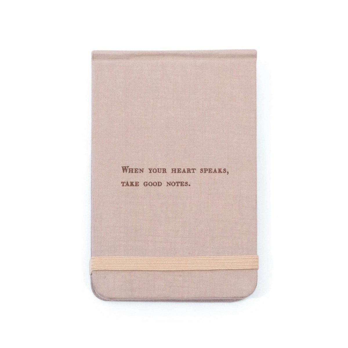 When Your Heart Speaks Fabric Notebook