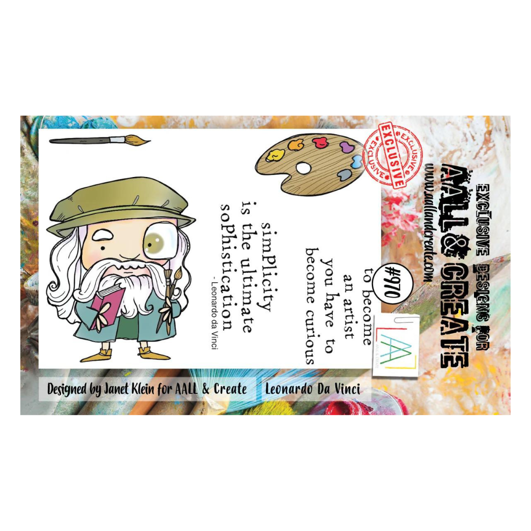 Leonardo Da Vinci A7 Clear Stamp Set No. 970