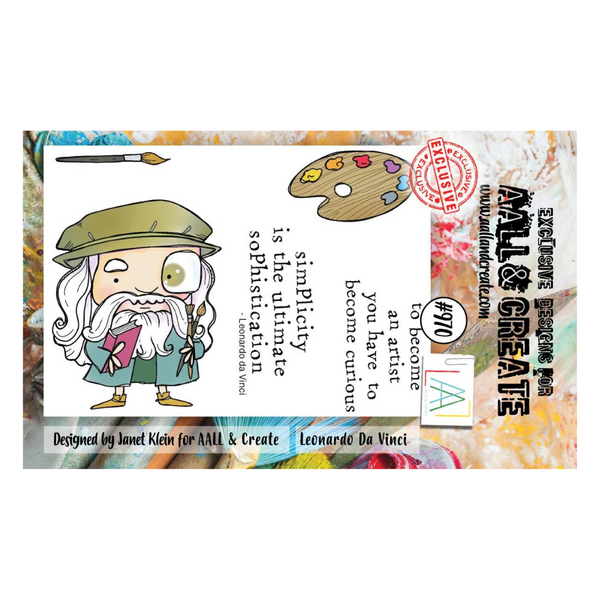 Leonardo Da Vinci A7 Clear Stamp Set No. 970