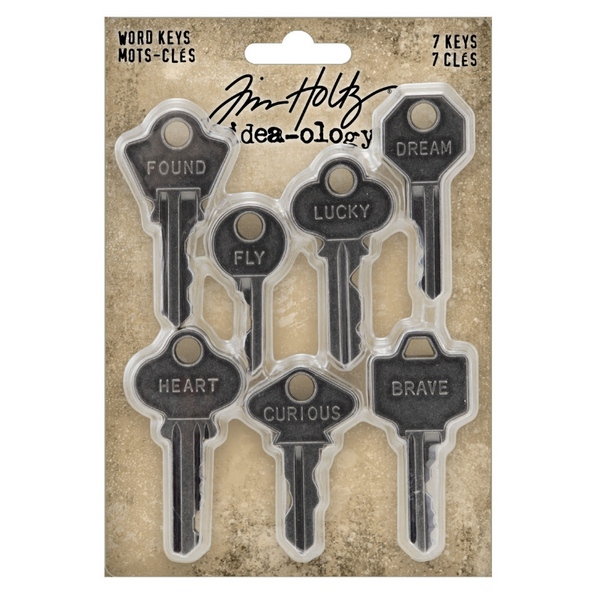 Word Keys Metal Adornments | idea-ology