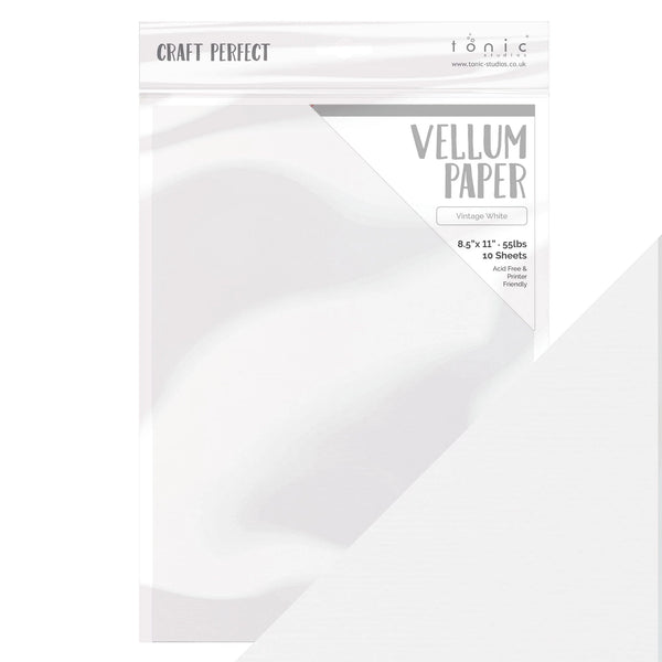 Vintage White Vellum | 8.5x11 {10/pk}