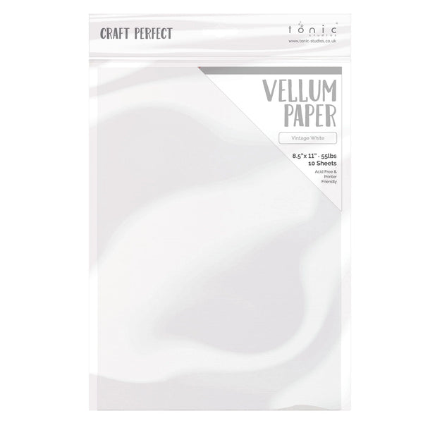 Vintage White Vellum | 8.5x11 {10/pk}