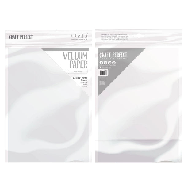 Pure White Vellum | 8.5x11 {10/pk}