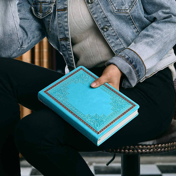 Teal Antiqued Vegan Leather Journal