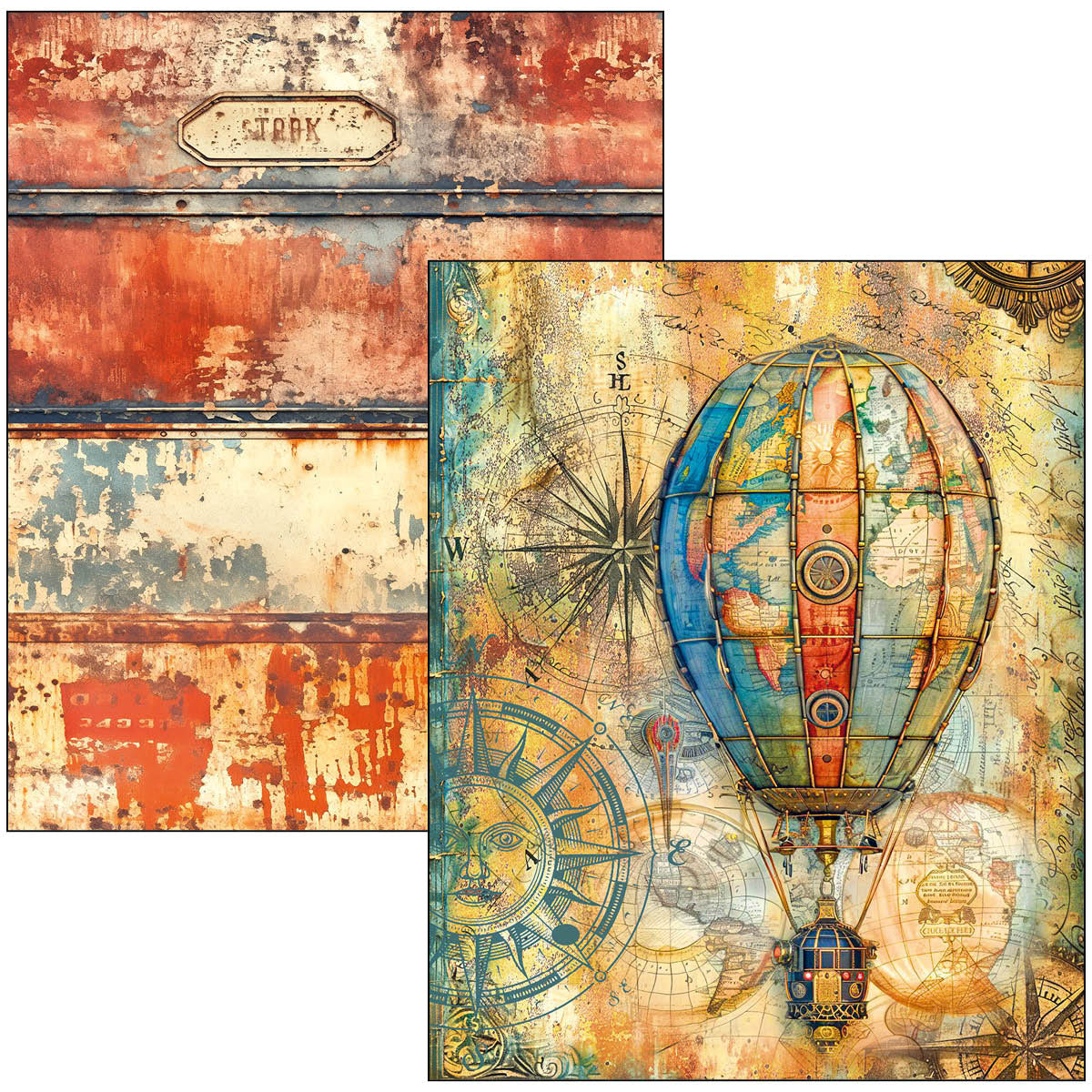 {back soon!} Past Time A4 Maxi Mixed Media Book