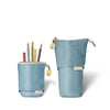 Blue Sky Metallic Luxe Standing Pencil Pouch