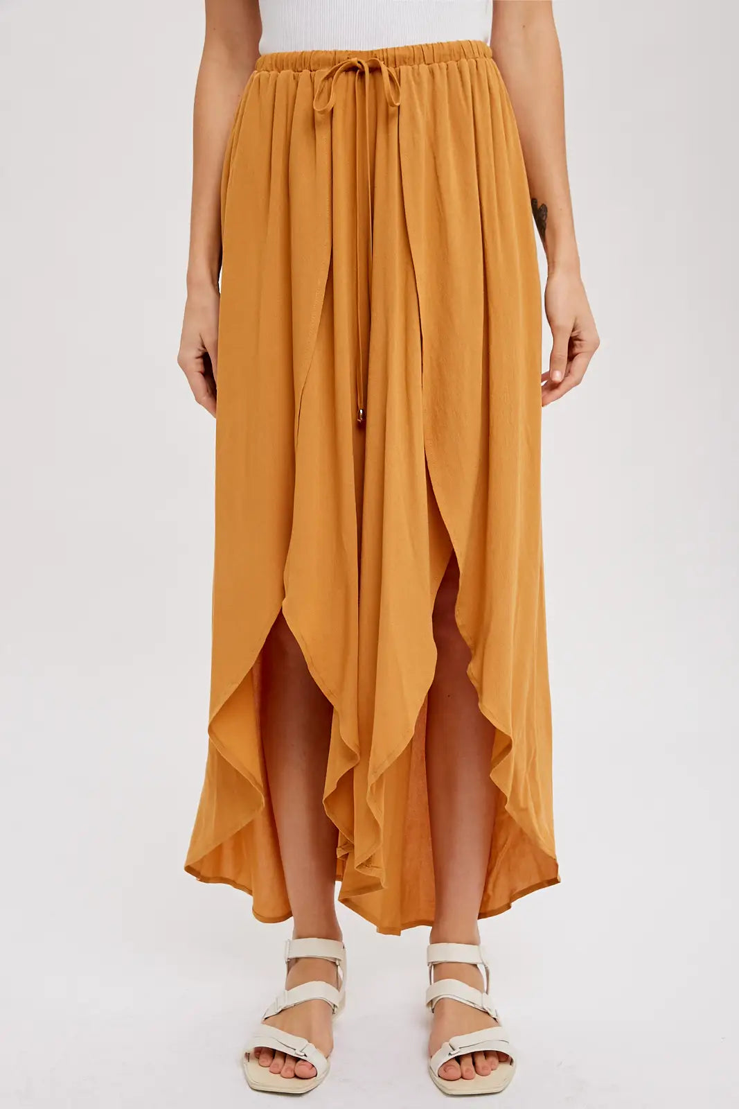 High-Slit Wrap Culottes {clearance}