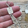 Balancing Time Vintage Watch Dial Earrings