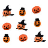 Carved Pumpkins Halloween Button Embellishments