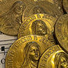 Antique/Vintage Gold Sancta Teresia A Jesu Infante Metal Pieces from Lourdes