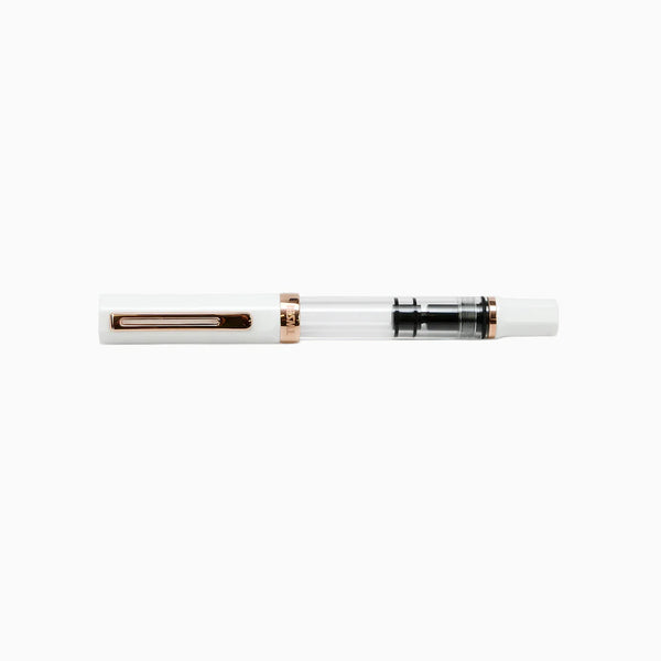 White + Rose Gold Eco Fountain Pen