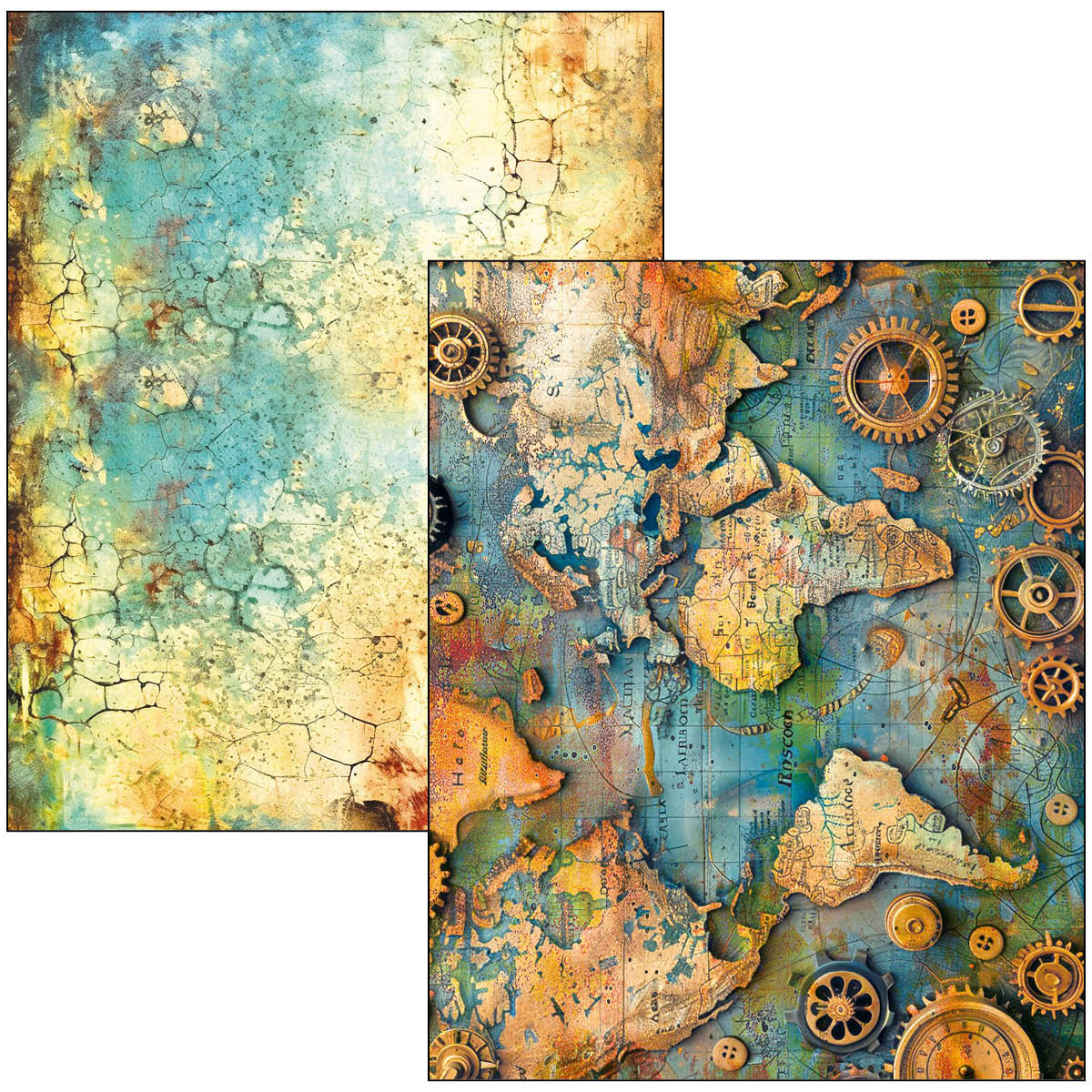 {back soon!} Past Time A4 Maxi Mixed Media Book