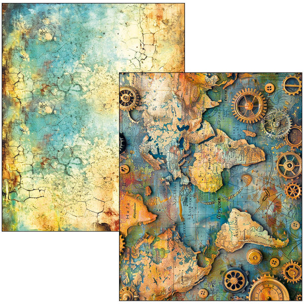 {back soon!} Past Time A4 Maxi Mixed Media Book