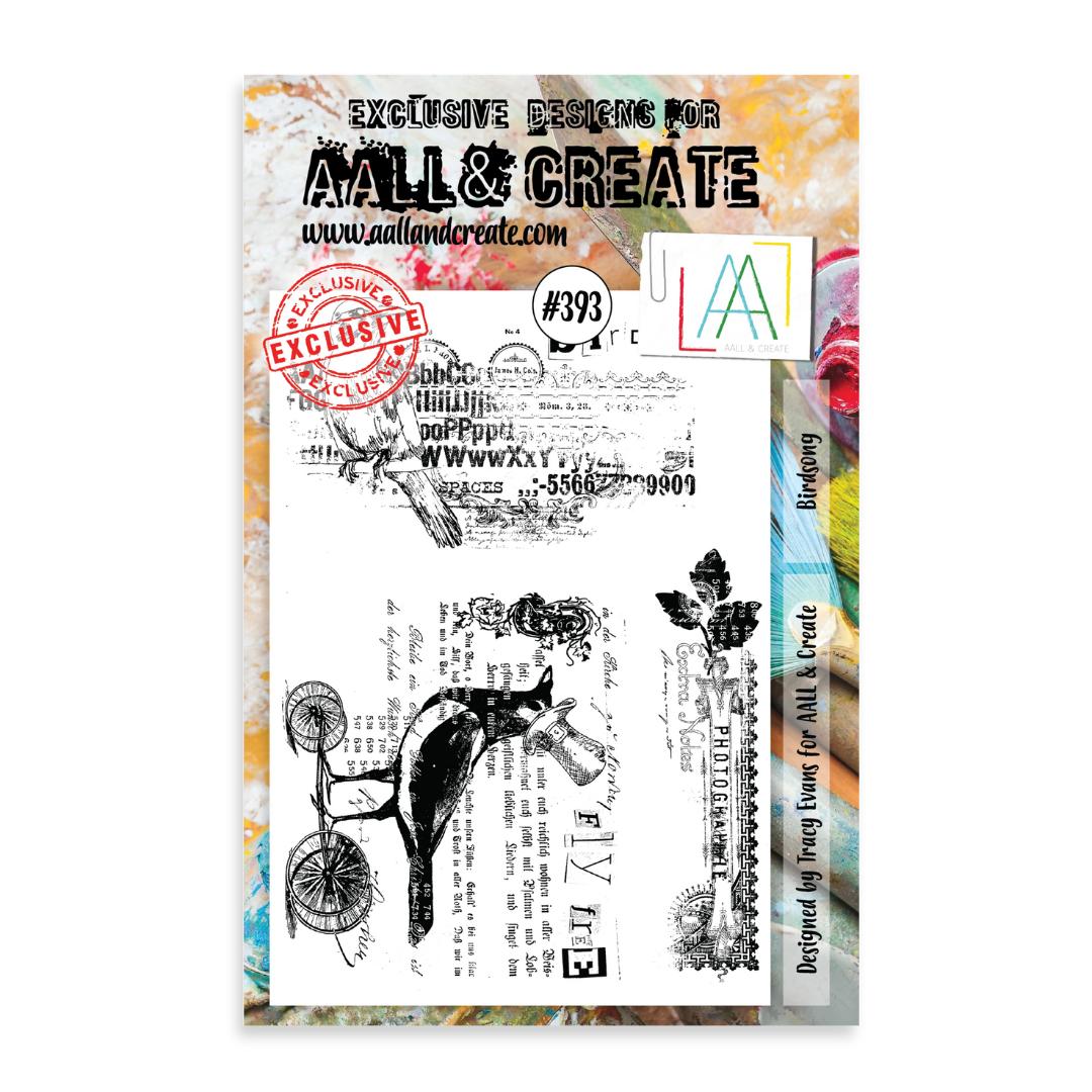 Birdsong Clear Stamp Set No. 393 | Tracy Evans