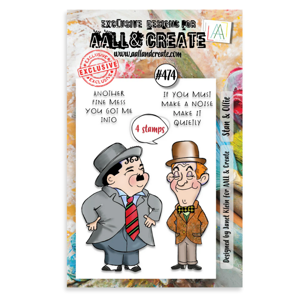 Stan and Ollie A7 Stamp Set No. 474