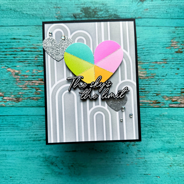 You Are My Rainbow Sentiments Stamp + Die Set
