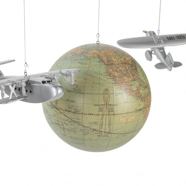 Around the World Airplane Mobile