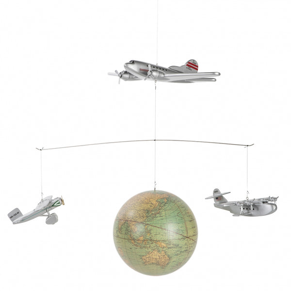 Around the World Airplane Mobile