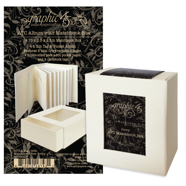 Ivory atc Album in Matchbook Box