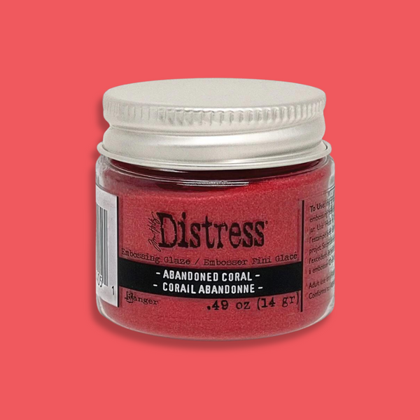 #07 Abandoned Coral Distress Embossing Glaze