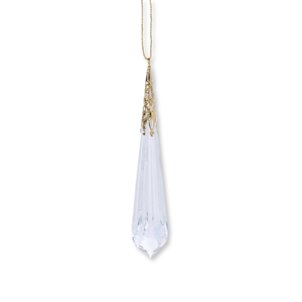Clear Acrylic and Metal Filigree Drop Ornaments {multiple styles}