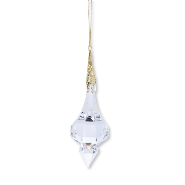 Clear Acrylic and Metal Filigree Drop Ornaments {multiple styles}