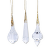 Clear Acrylic and Metal Filigree Drop Ornaments {multiple styles}