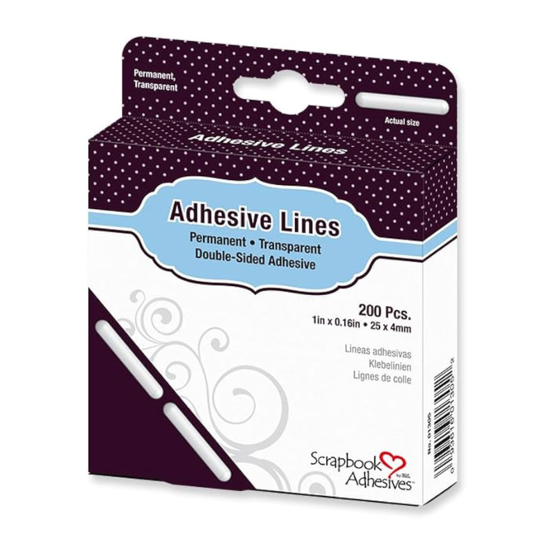 Adhesive Lines Permanent Double-Sided Adhesive Strips