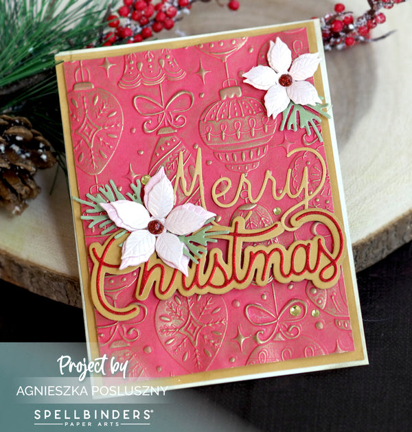 Vintage Ornaments 3D Embossing Folder | Classic Christmas