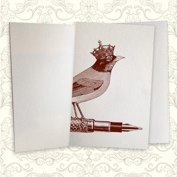 Monsieur écrit beaucoup de journal de poche