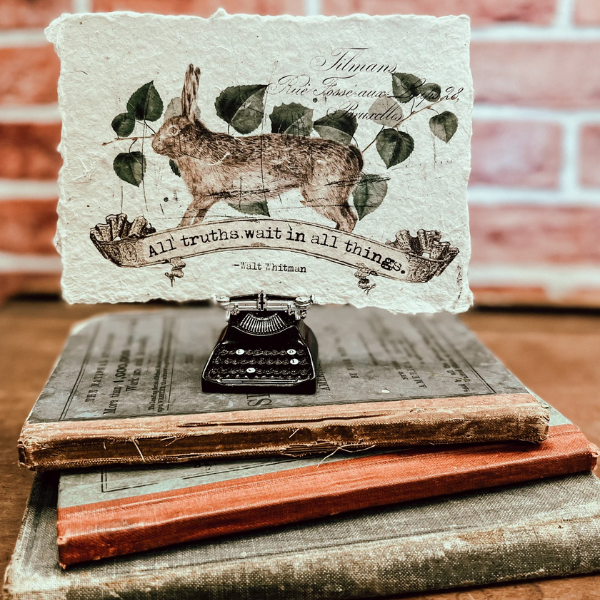 Mini Art Print on Handmade Paper {multiple designs}