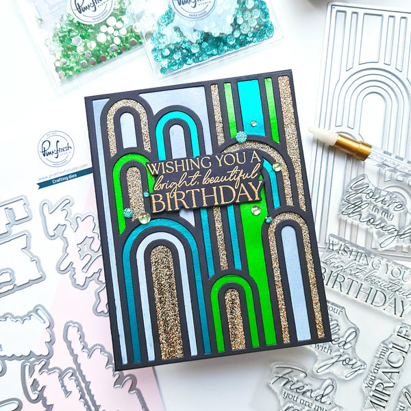 You Are My Rainbow Sentiments Stamp + Die Set