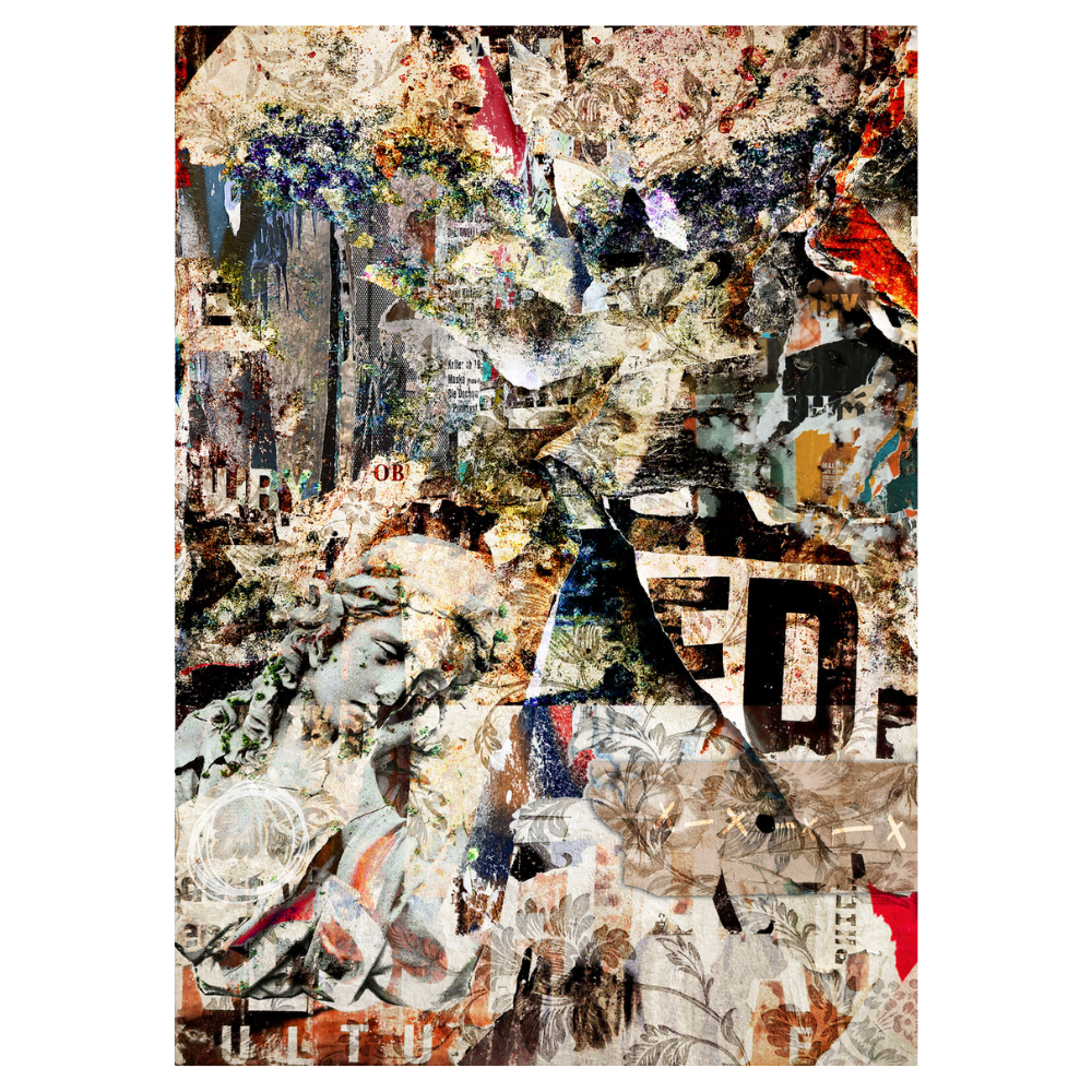 Tattered and Torn A4 or A3 Rice Paper | Andy Skinner
