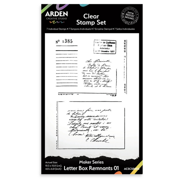 Letter Box Remnants 01 Clear Stamp Set | Maker Series