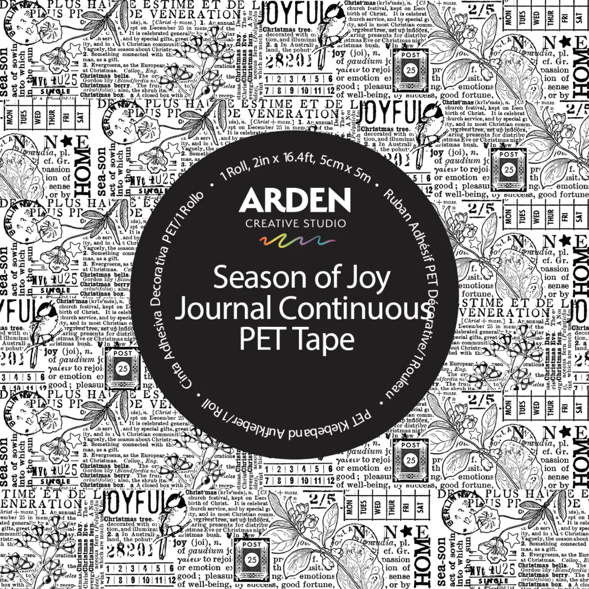 Season of Joy Journal Continuous PET Tape