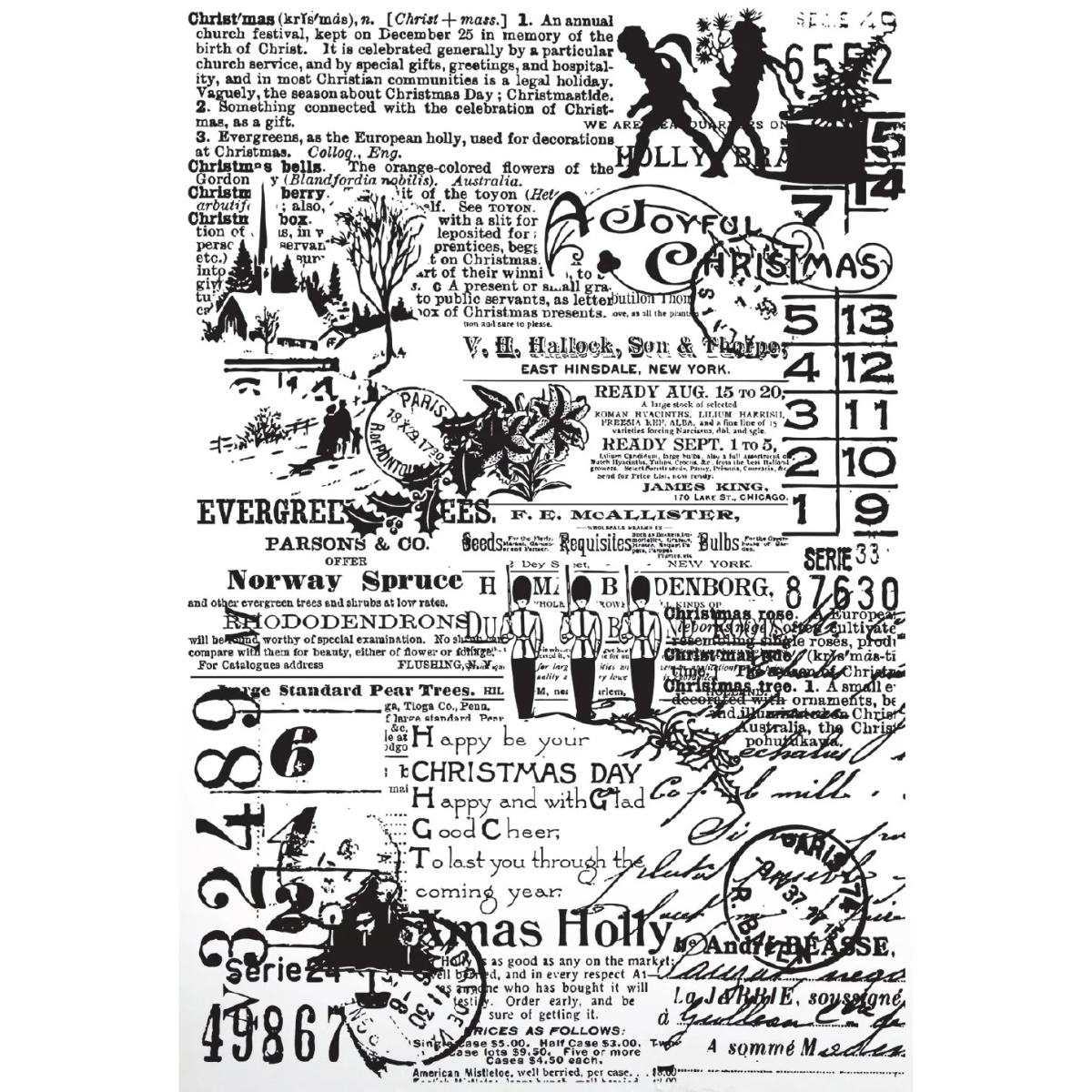 Season of Joy 4x6 Clear Background Stamp | Maker Series