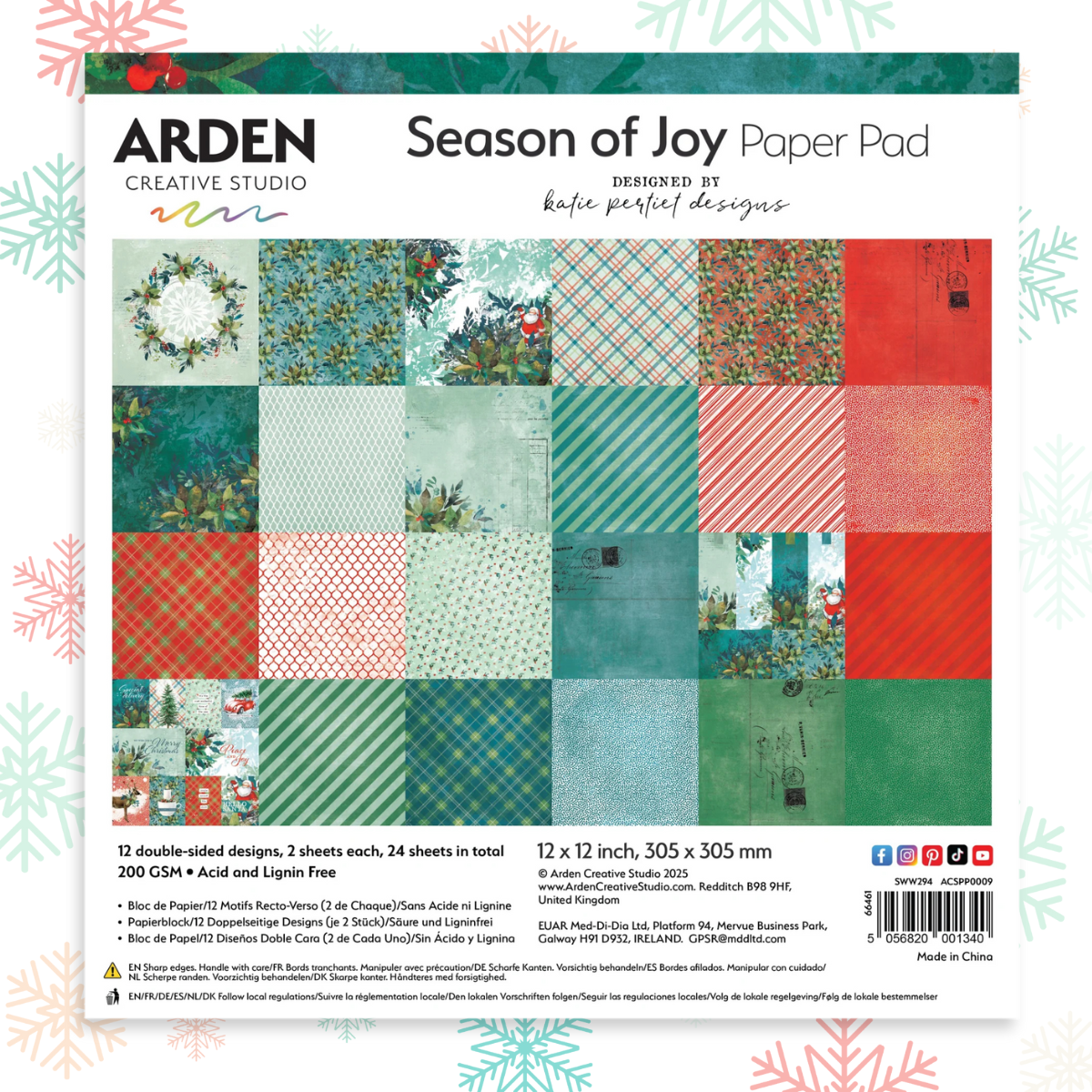 Season of Joy 12x12 Paper Pack