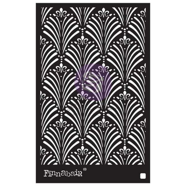 Art Deco Wall 6x9 Elementals Stencil | Finnabair