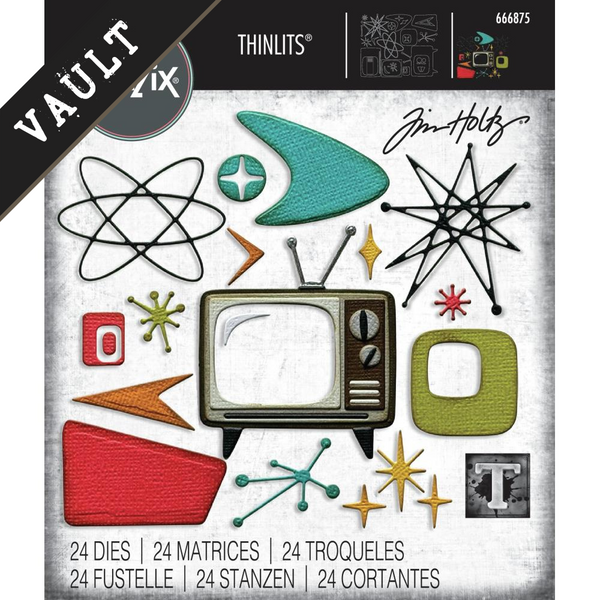 Atomic Retro Die Set | Tim Holtz 2025 Vault Release